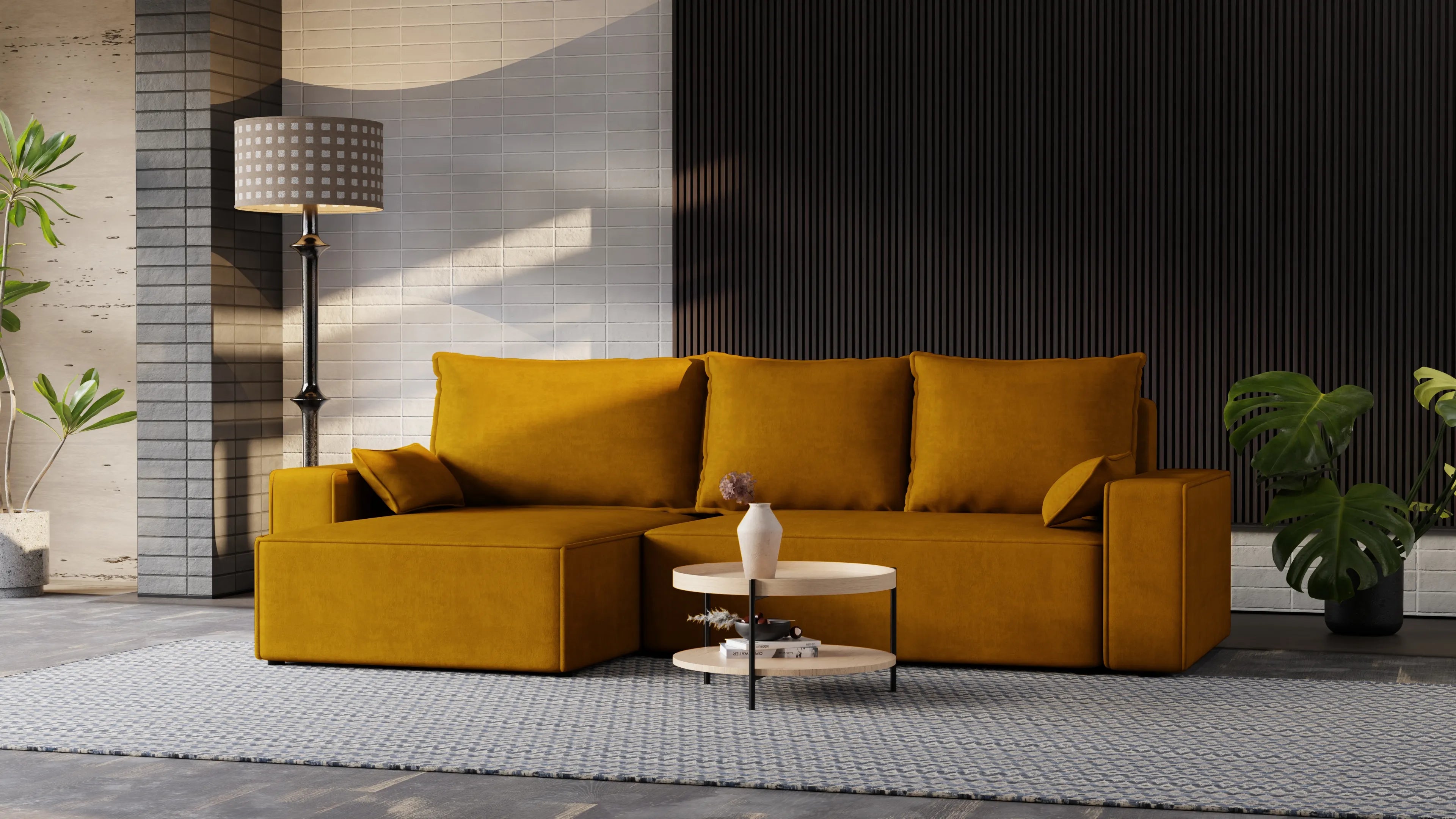 Nexo XL – narożnik XL z funkcją spania 231×130 i pojemnikiem