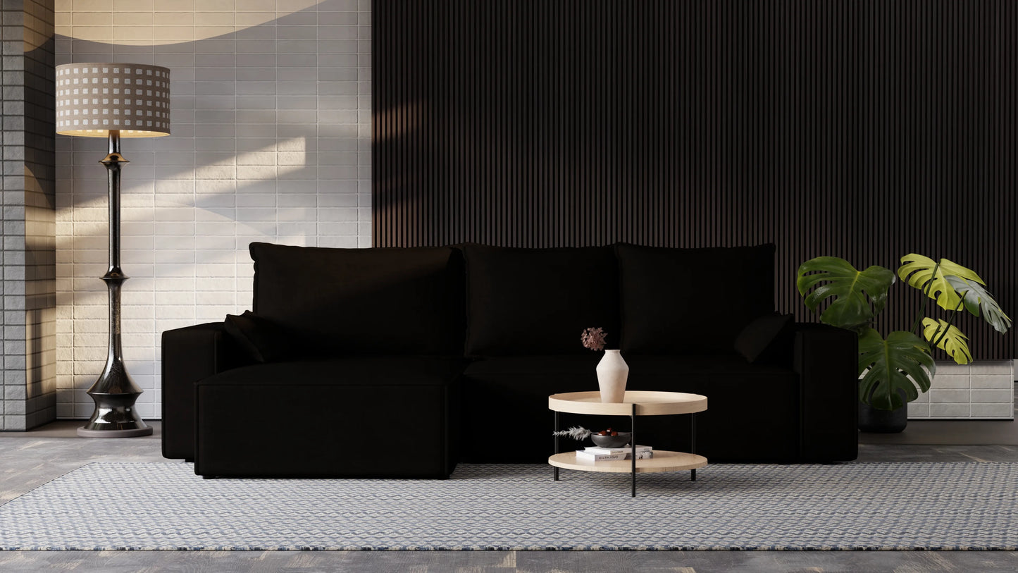 Nexo XL – narożnik XL z funkcją spania 231×130 i pojemnikiem