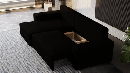 Nexo XL – narożnik XL z funkcją spania 231×130 i pojemnikiem