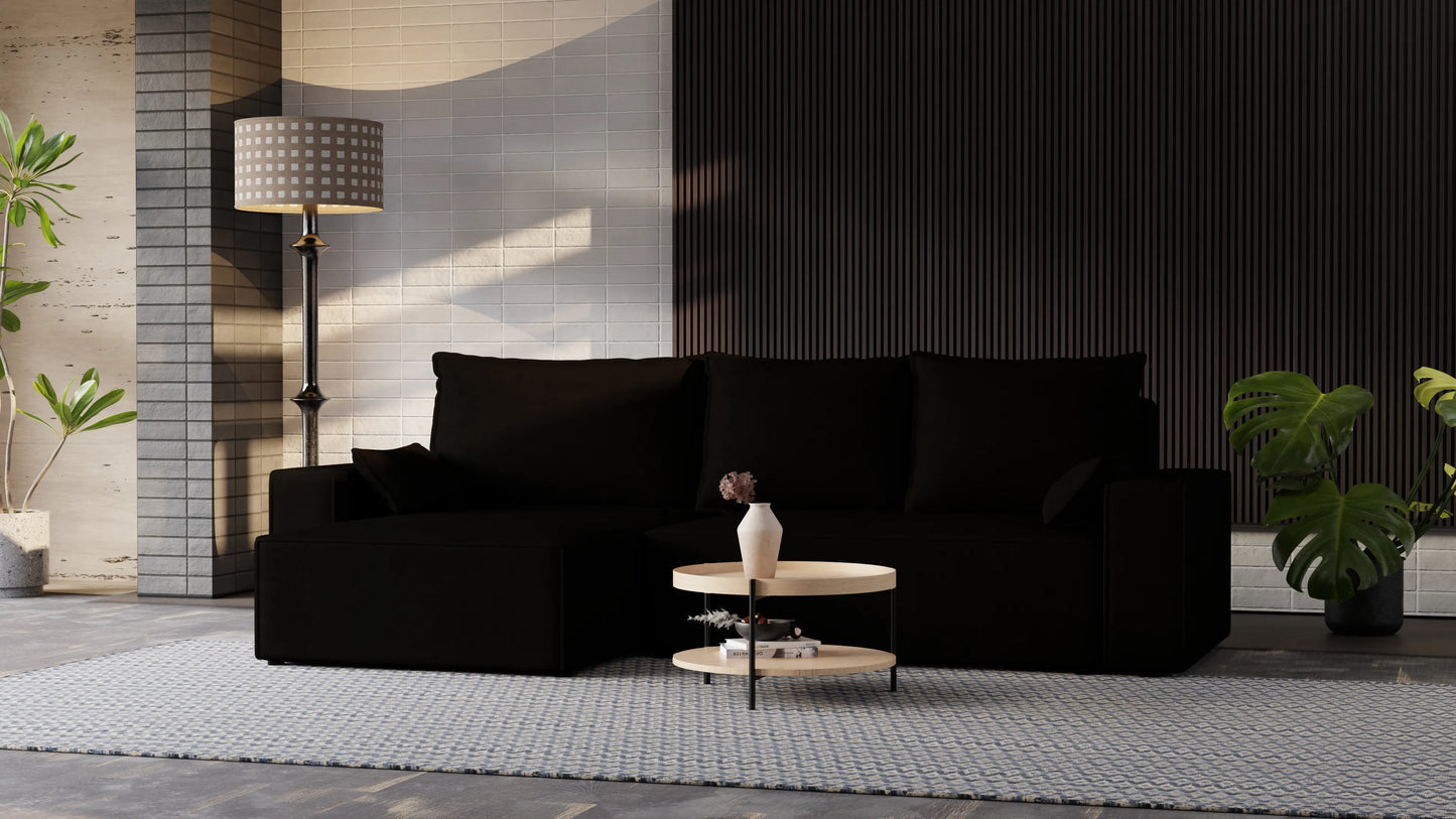 Nexo XL – narożnik XL z funkcją spania 231×130 i pojemnikiem