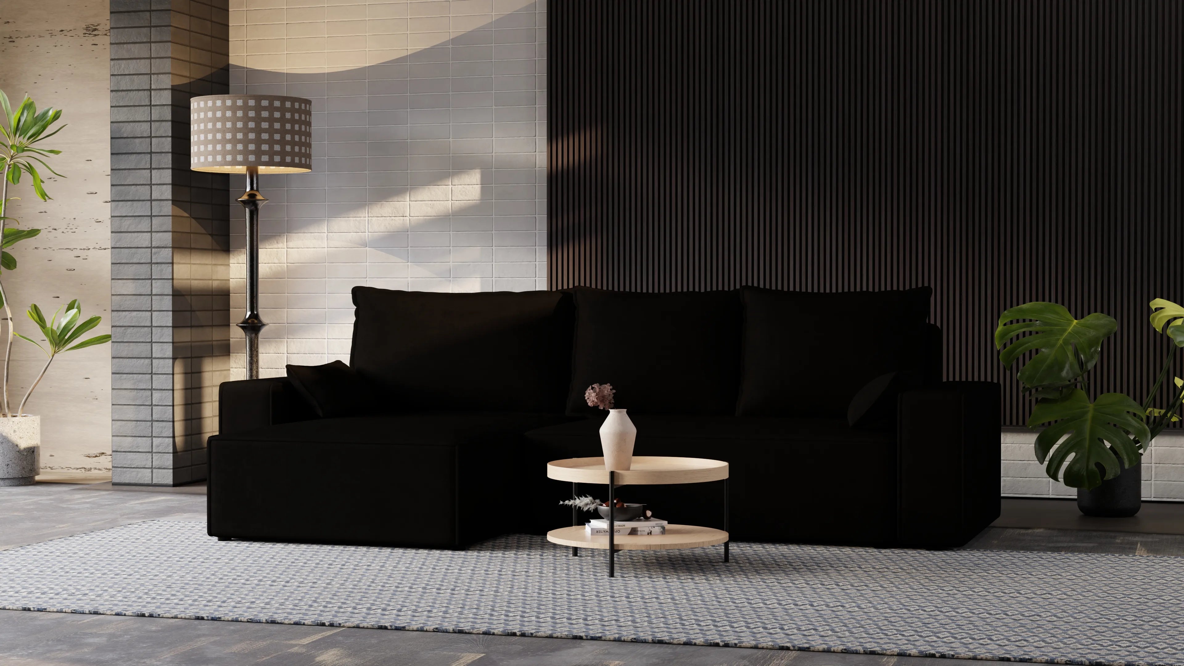 Nexo XL – narożnik XL z funkcją spania 231×130 i pojemnikiem