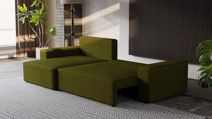 Nexo XL – narożnik XL z funkcją spania 231×130 i pojemnikiem