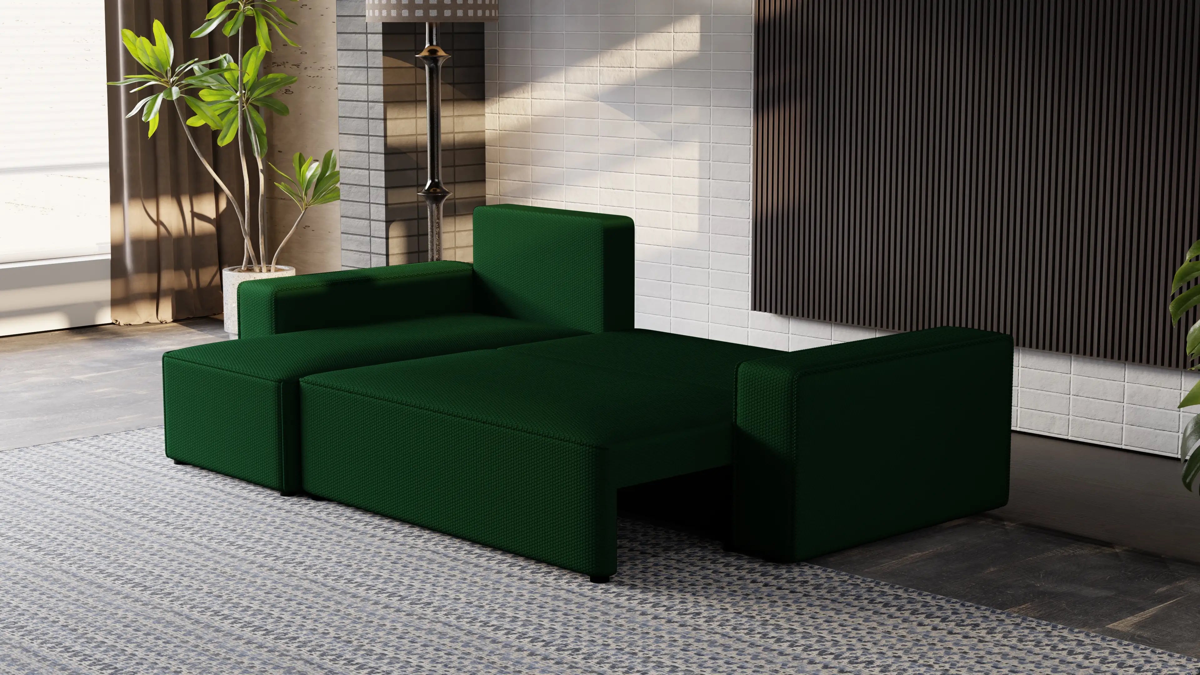 Narożnik Nexo L uniwersalny – funkcja spania, pojemnik na pościel