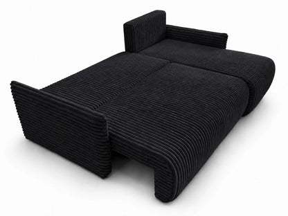 Narożnik Rivo 220 × 155 cm z funkcją spania i pojemnikiem – sztruks Ambience