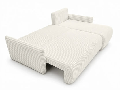 Narożnik Rivo 220 × 155 cm z funkcją spania i pojemnikiem – sztruks Ambience