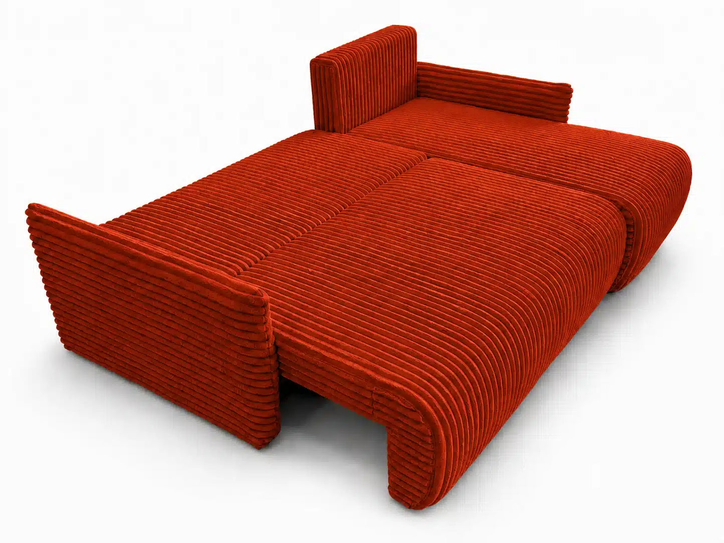 Narożnik Rivo 220 × 155 cm z funkcją spania i pojemnikiem – sztruks Ambience