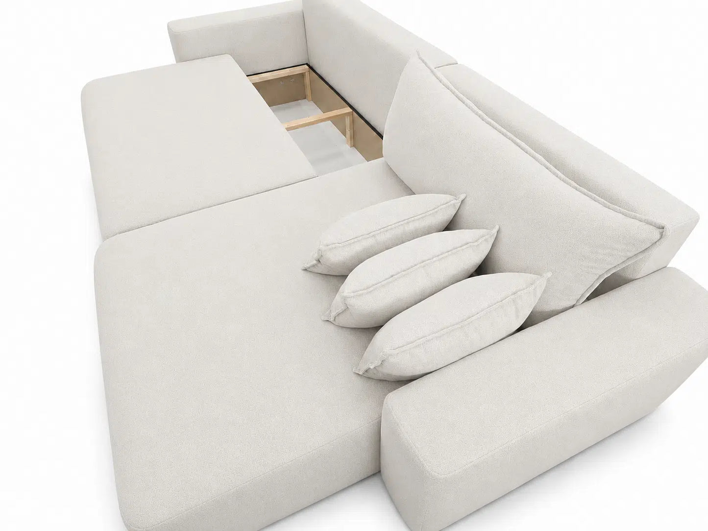 Narożnik SENSO XL 275 cm – rozkładany z funkcją spania i pojemnikiem
