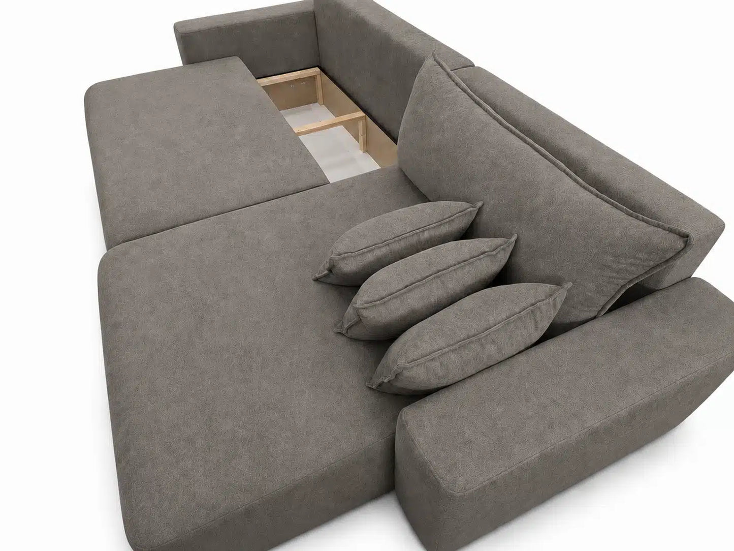 Narożnik SENSO XL 275 cm – rozkładany z funkcją spania i pojemnikiem