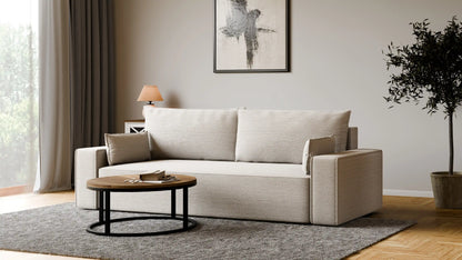 Sofa RENA 3-osobowa z funkcją spania sztruksowa