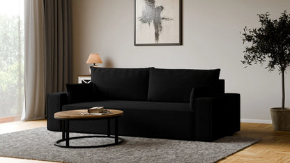 Sofa RENA 3-osobowa z funkcją spania sztruksowa