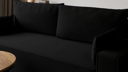 Sofa RENA 3-osobowa z funkcją spania sztruksowa