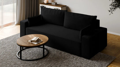 Sofa RENA 3-osobowa z funkcją spania sztruksowa