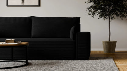 Sofa RENA 3-osobowa z funkcją spania sztruksowa