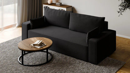Sofa RENA 3-osobowa z funkcją spania sztruksowa