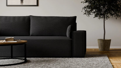 Sofa RENA 3-osobowa z funkcją spania sztruksowa