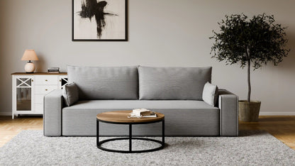 Sofa RENA 3-osobowa z funkcją spania sztruksowa