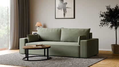 Sofa RENA 3-osobowa z funkcją spania sztruksowa