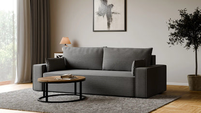 Sofa RENA 3-osobowa z funkcją spania sztruksowa