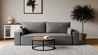 Sofa RENA 3-osobowa z funkcją spania sztruksowa