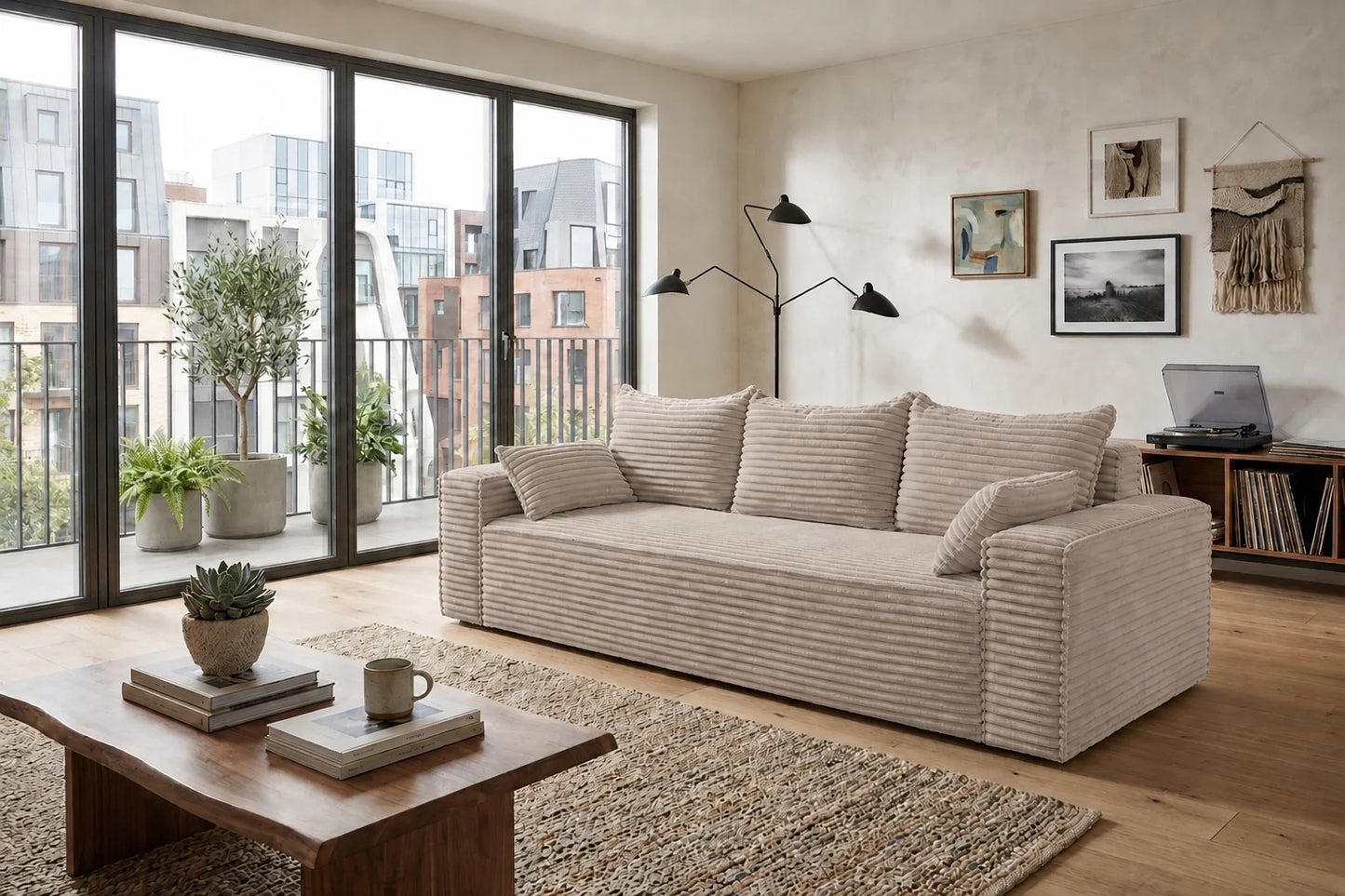 Sofa ELIA z funkcją spania i pojemnikiem