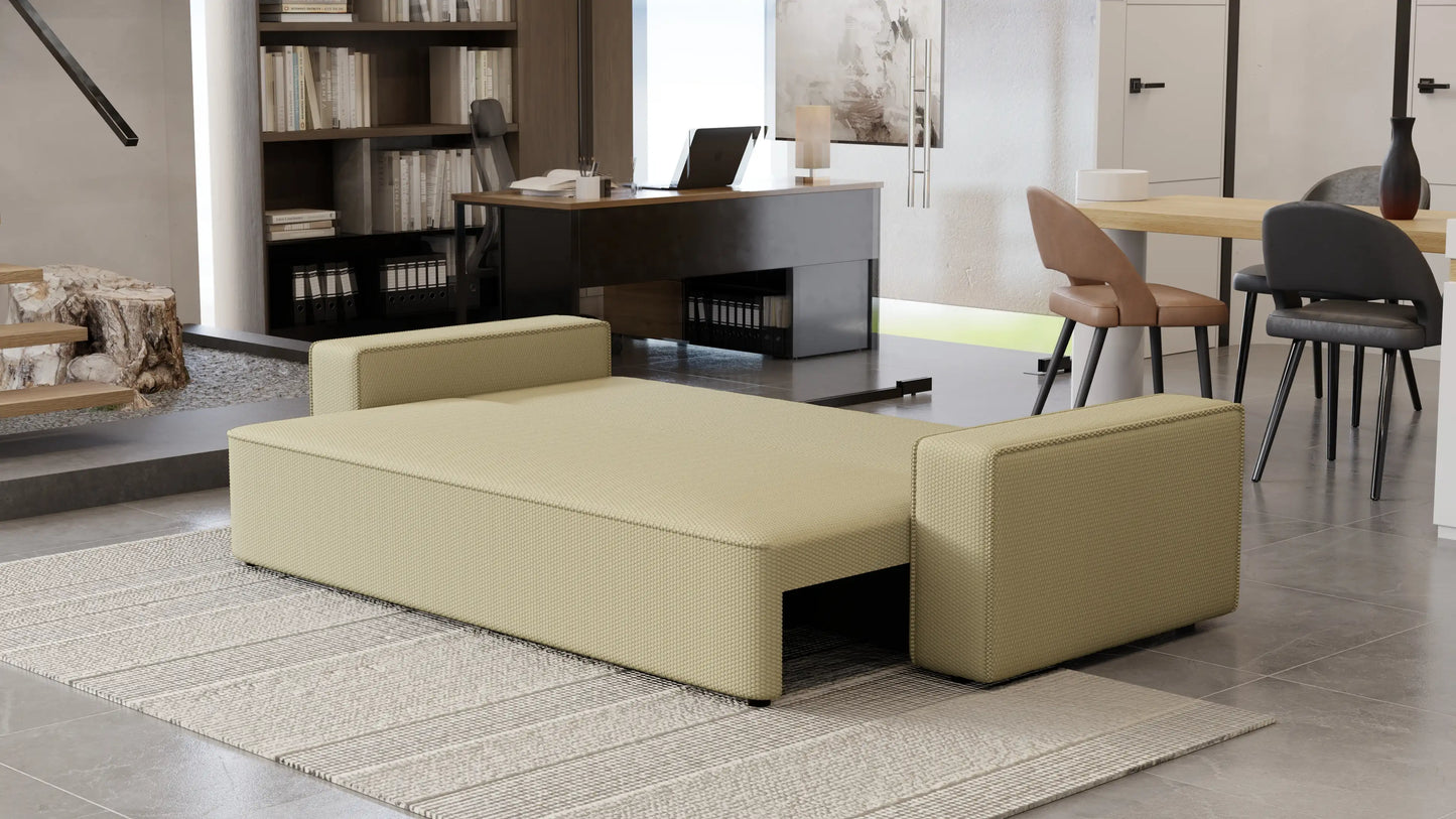 Sofa rozkładana LEMA 3-osobowa – Onega łatwoczyszcząca WaterStop