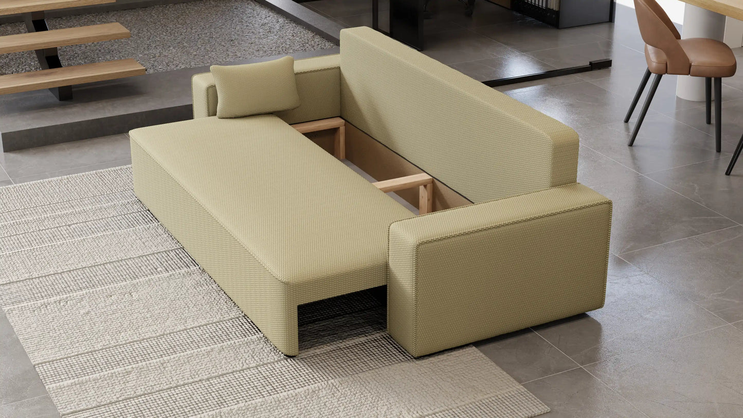 Sofa rozkładana LEMA 3-osobowa – Onega łatwoczyszcząca WaterStop