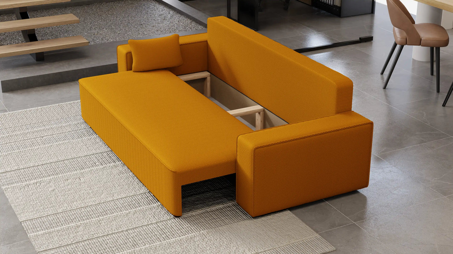Sofa rozkładana LEMA 3-osobowa – Onega łatwoczyszcząca WaterStop