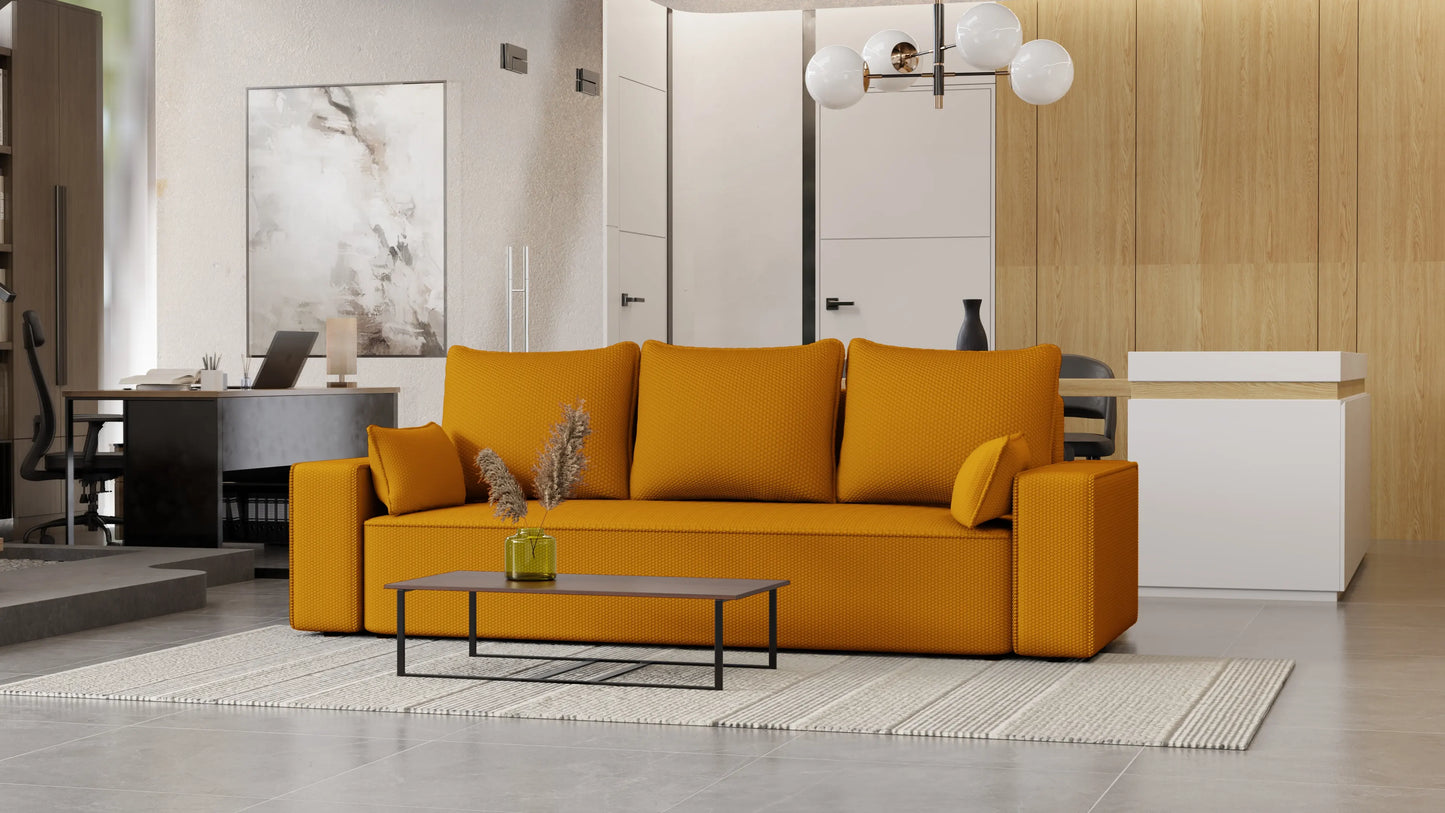 Sofa rozkładana LEMA 3-osobowa – Onega łatwoczyszcząca WaterStop