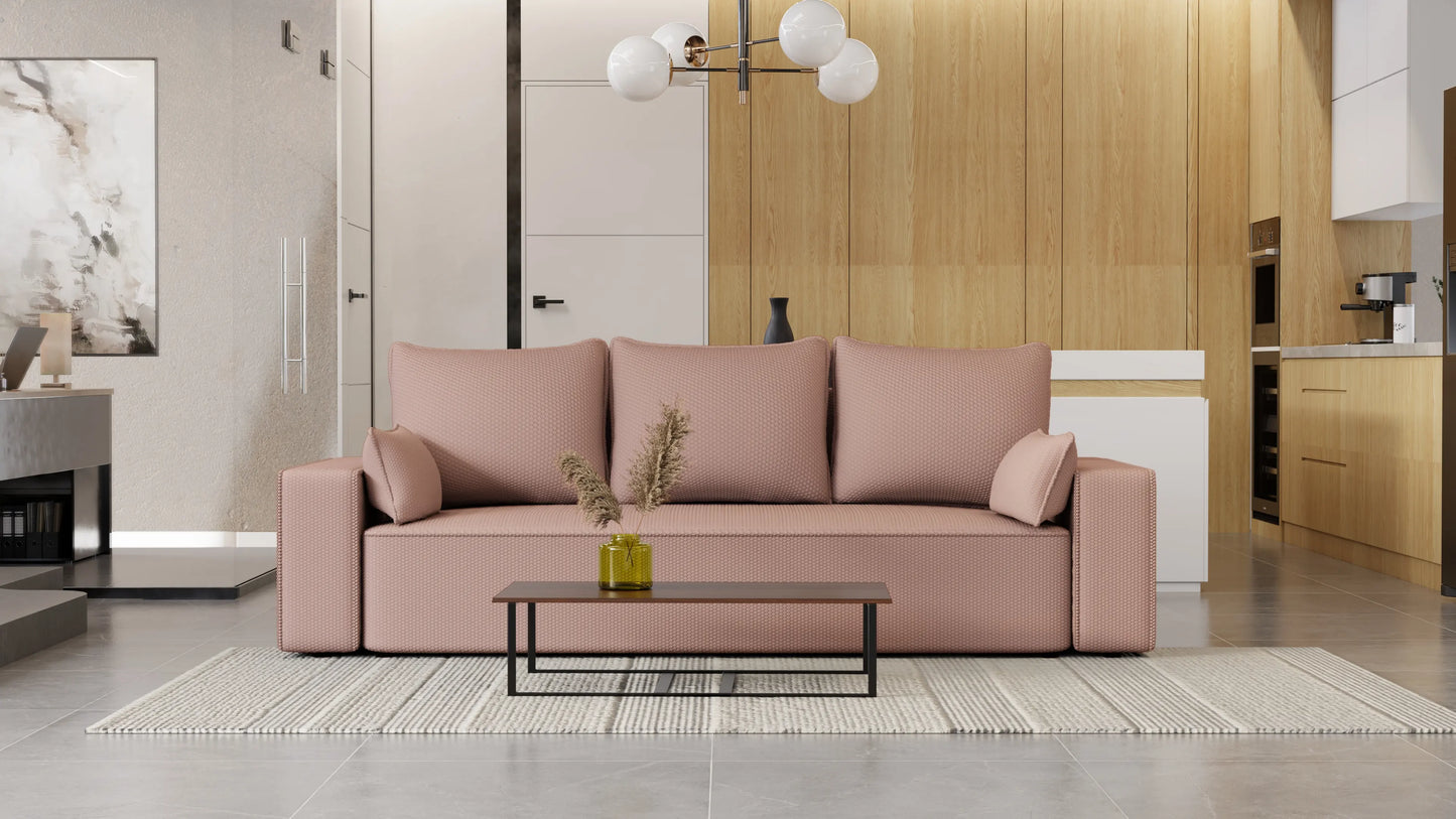 Sofa rozkładana LEMA 3-osobowa – Onega łatwoczyszcząca WaterStop