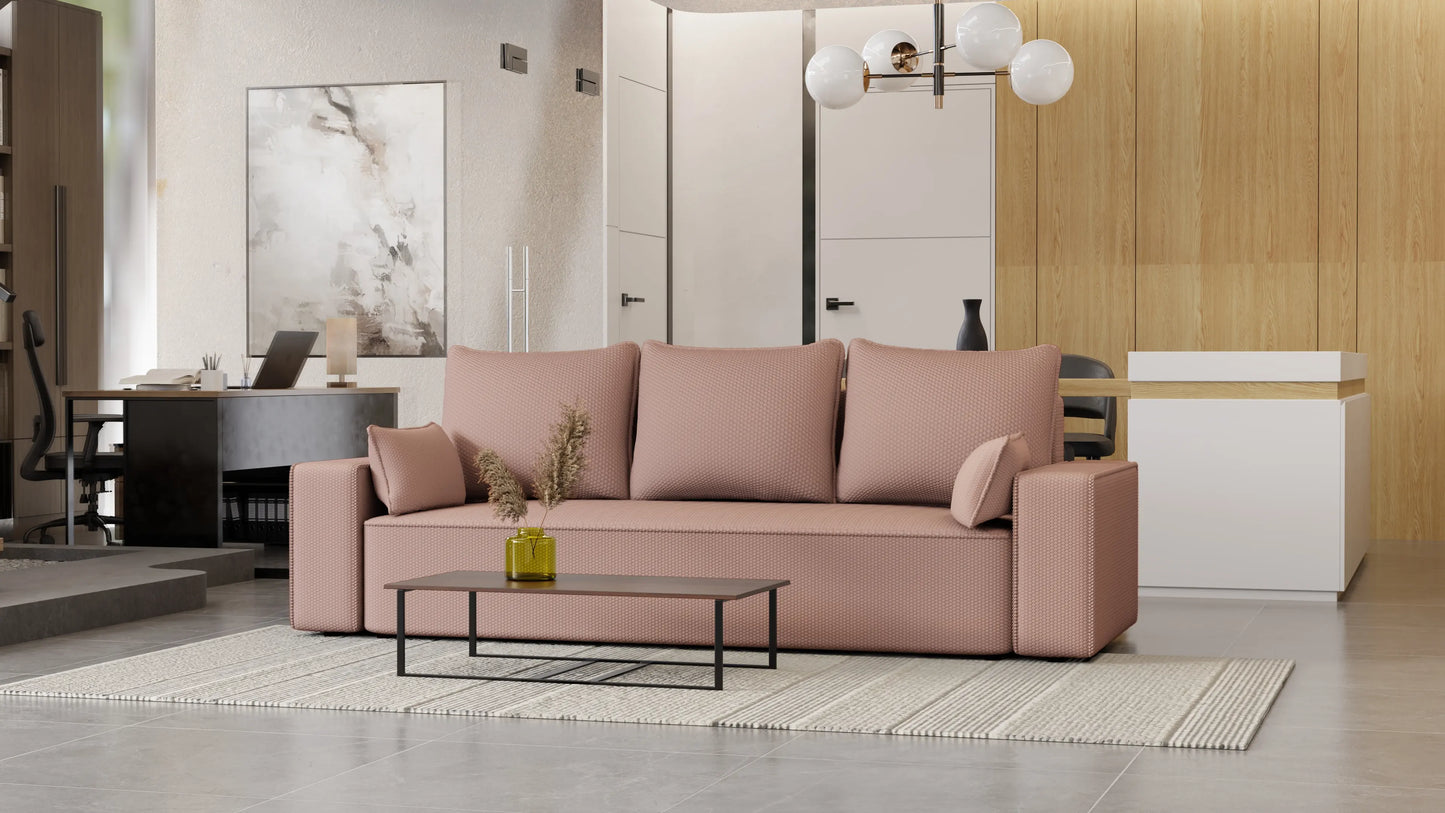 Sofa rozkładana LEMA 3-osobowa – Onega łatwoczyszcząca WaterStop