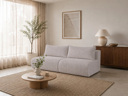 Sofa Loren 200 cm z funkcją spania – gruby sztruks Ambience