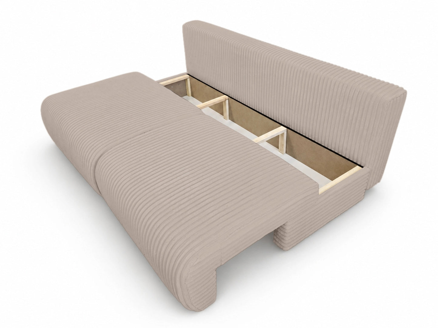 Sofa Loren 200 cm z funkcją spania – gruby sztruks Ambience