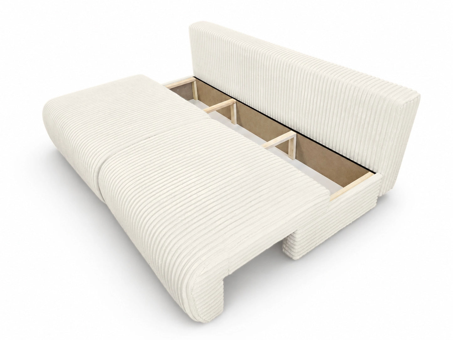 Sofa Loren 200 cm z funkcją spania – gruby sztruks Ambience