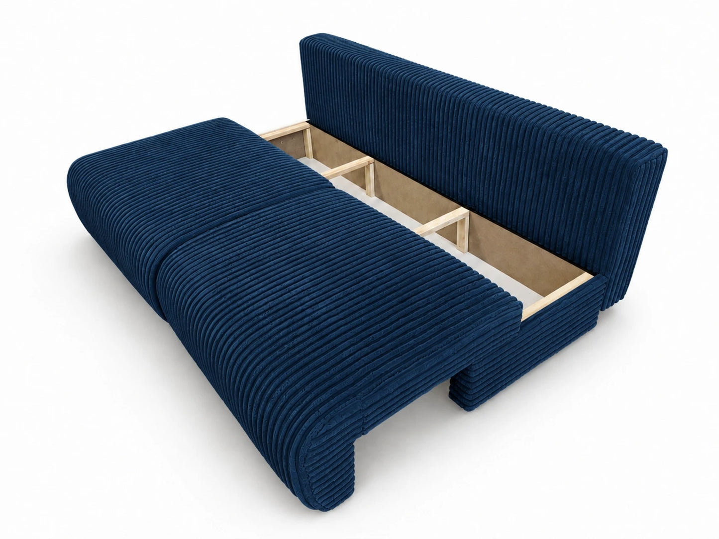 Sofa Loren 200 cm z funkcją spania – gruby sztruks Ambience