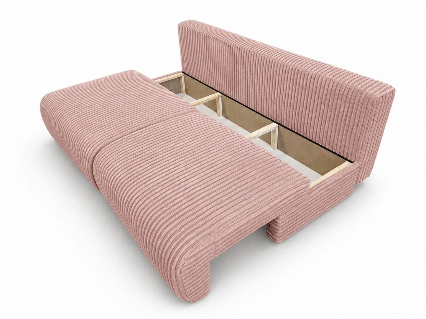 Sofa Loren 200 cm z funkcją spania – gruby sztruks Ambience