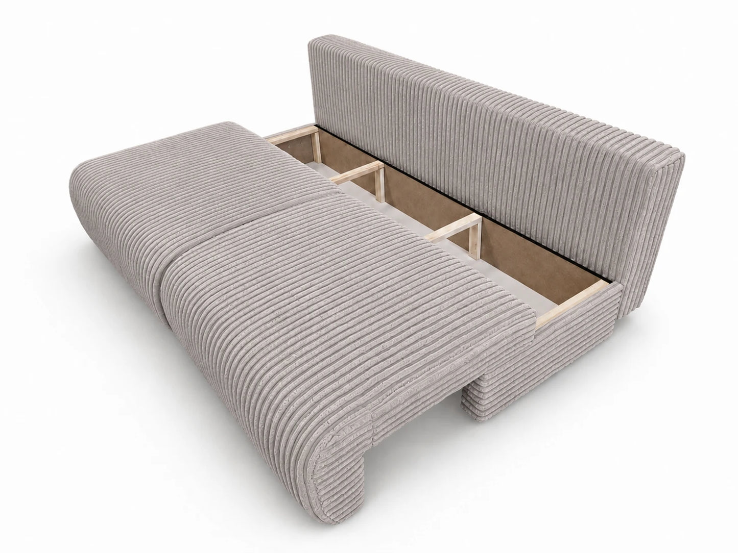 Sofa Loren 200 cm z funkcją spania – gruby sztruks Ambience
