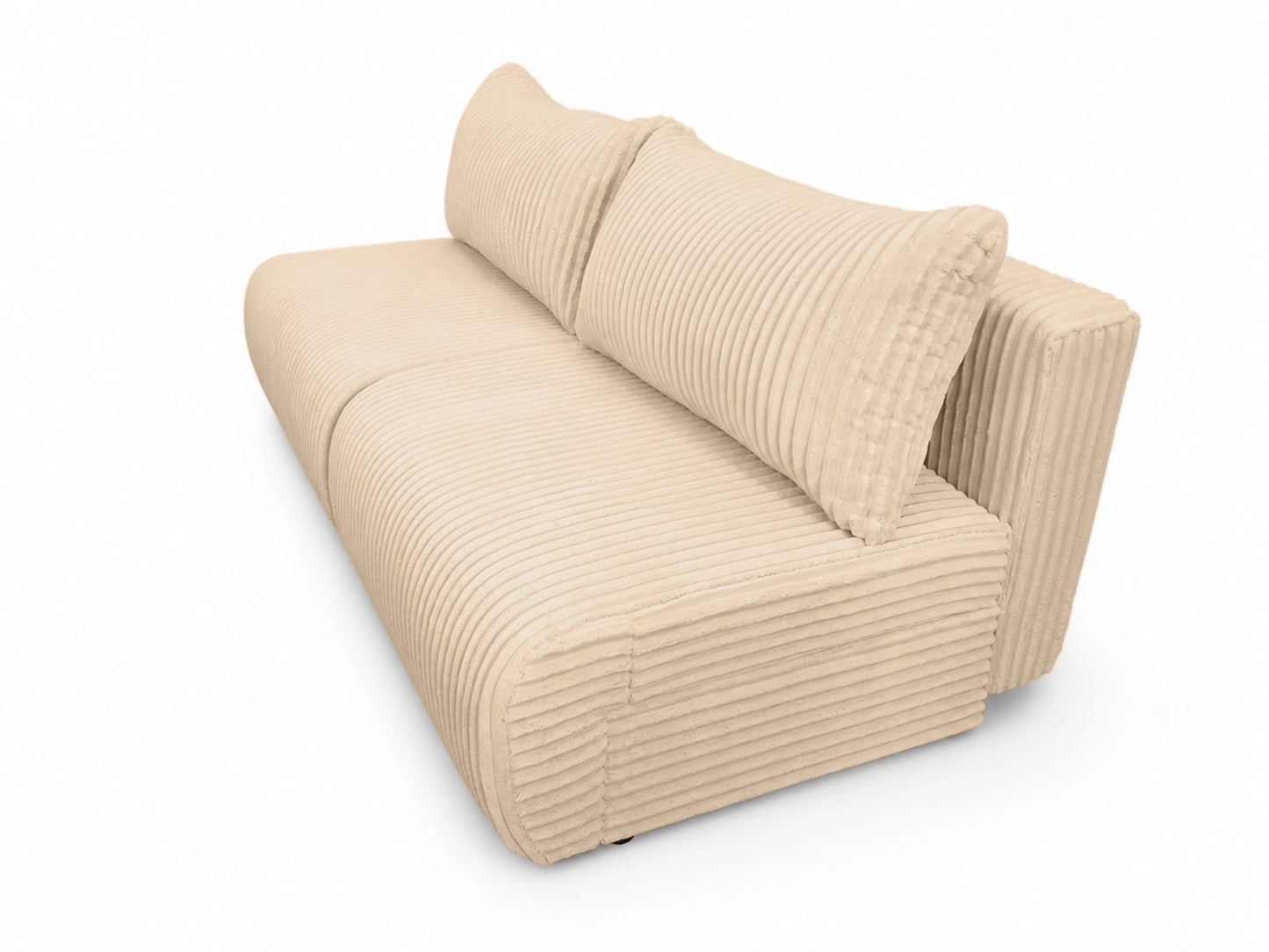 Sofa Loren 200 cm z funkcją spania – gruby sztruks Ambience