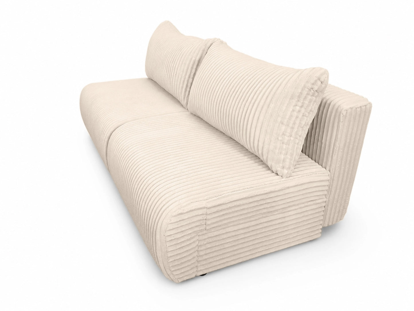 Sofa Loren 200 cm z funkcją spania – gruby sztruks Ambience