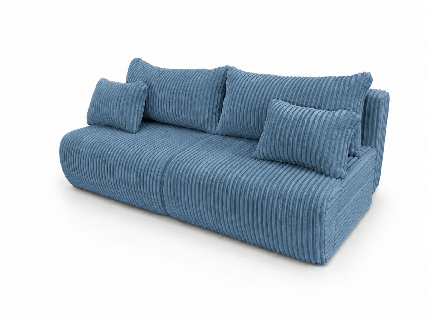 Sofa Loren 200 cm z funkcją spania – gruby sztruks Ambience