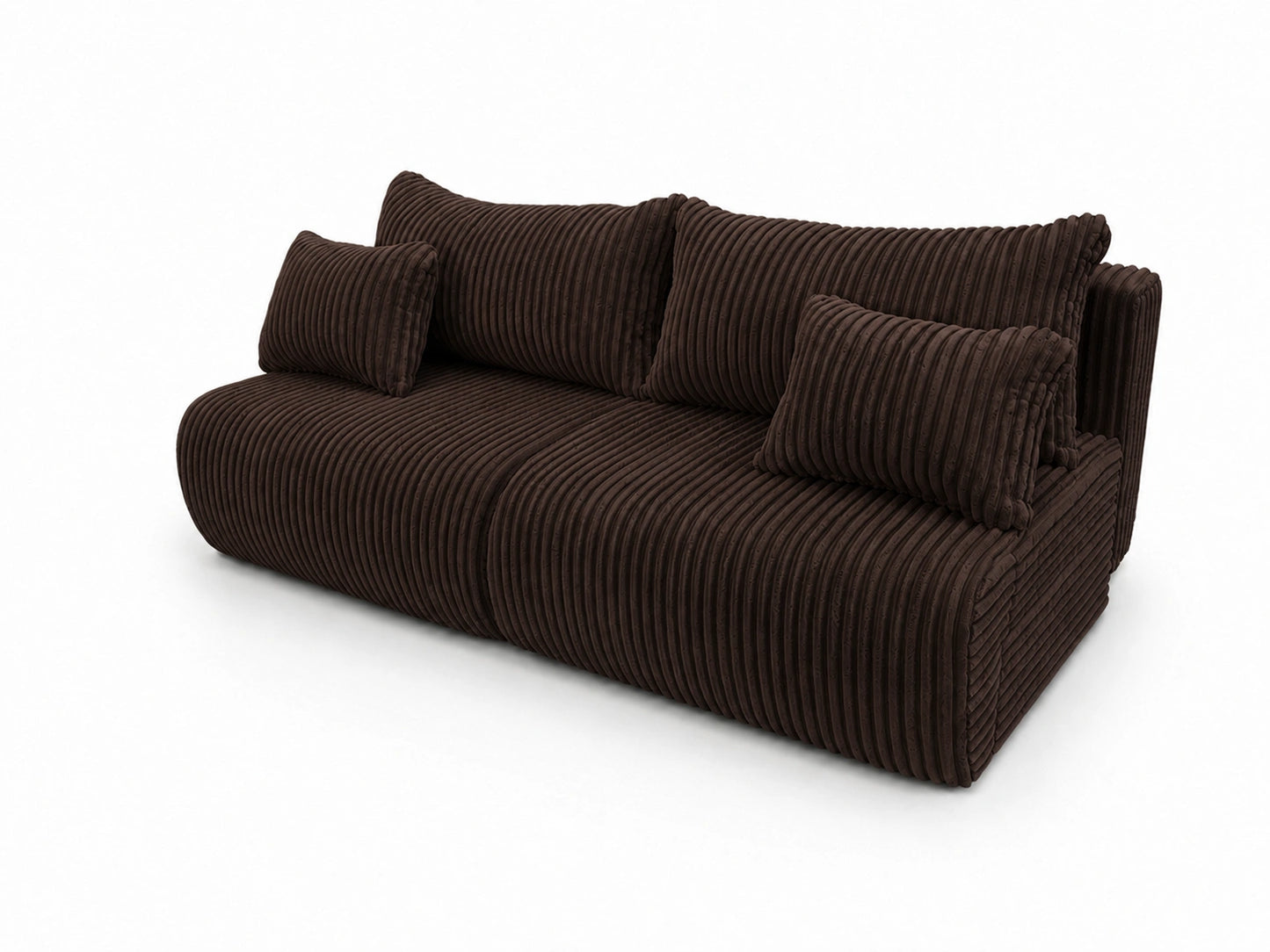 Sofa Loren 200 cm z funkcją spania – gruby sztruks Ambience