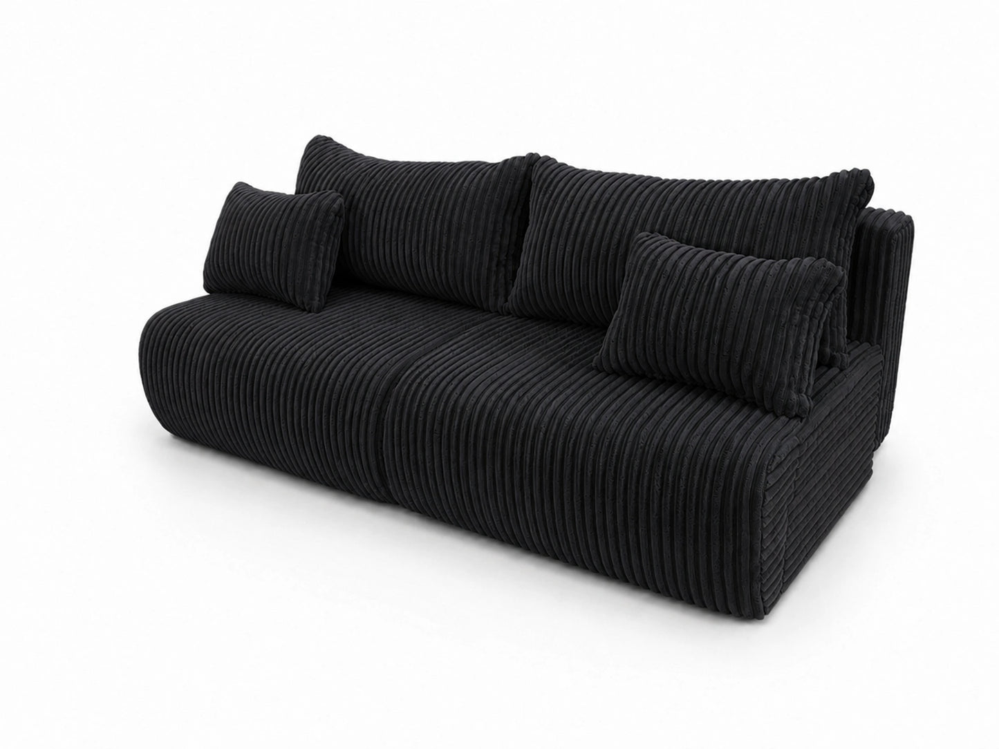 Sofa Loren 200 cm z funkcją spania – gruby sztruks Ambience