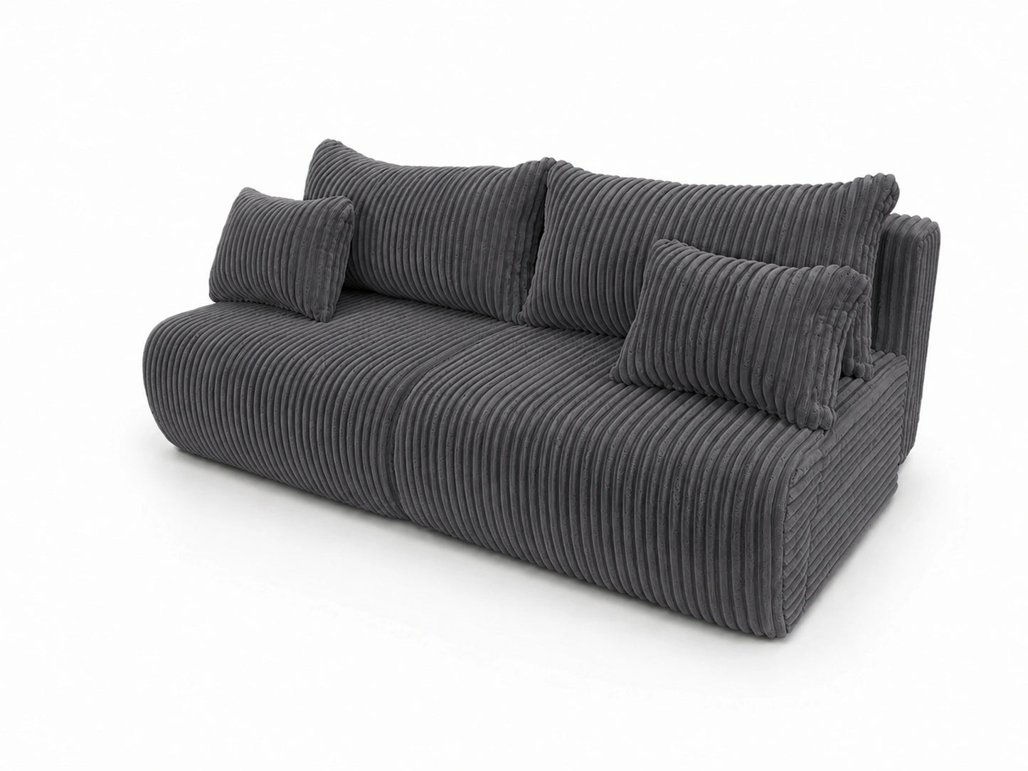 Sofa Loren 200 cm z funkcją spania – gruby sztruks Ambience