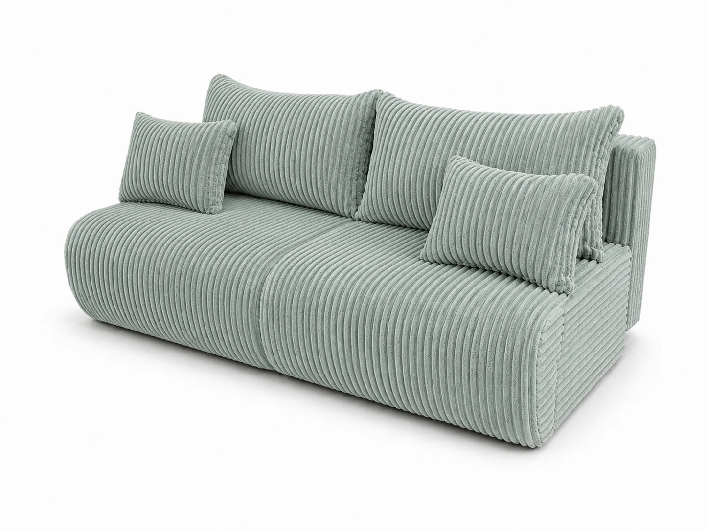 Sofa Loren 200 cm z funkcją spania – gruby sztruks Ambience