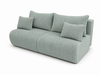 Sofa Loren 200 cm z funkcją spania – gruby sztruks Ambience