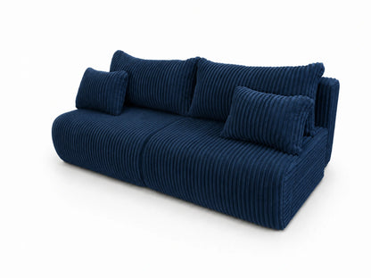 Sofa Loren 200 cm z funkcją spania – gruby sztruks Ambience