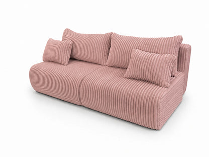 Sofa Loren 200 cm z funkcją spania – gruby sztruks Ambience