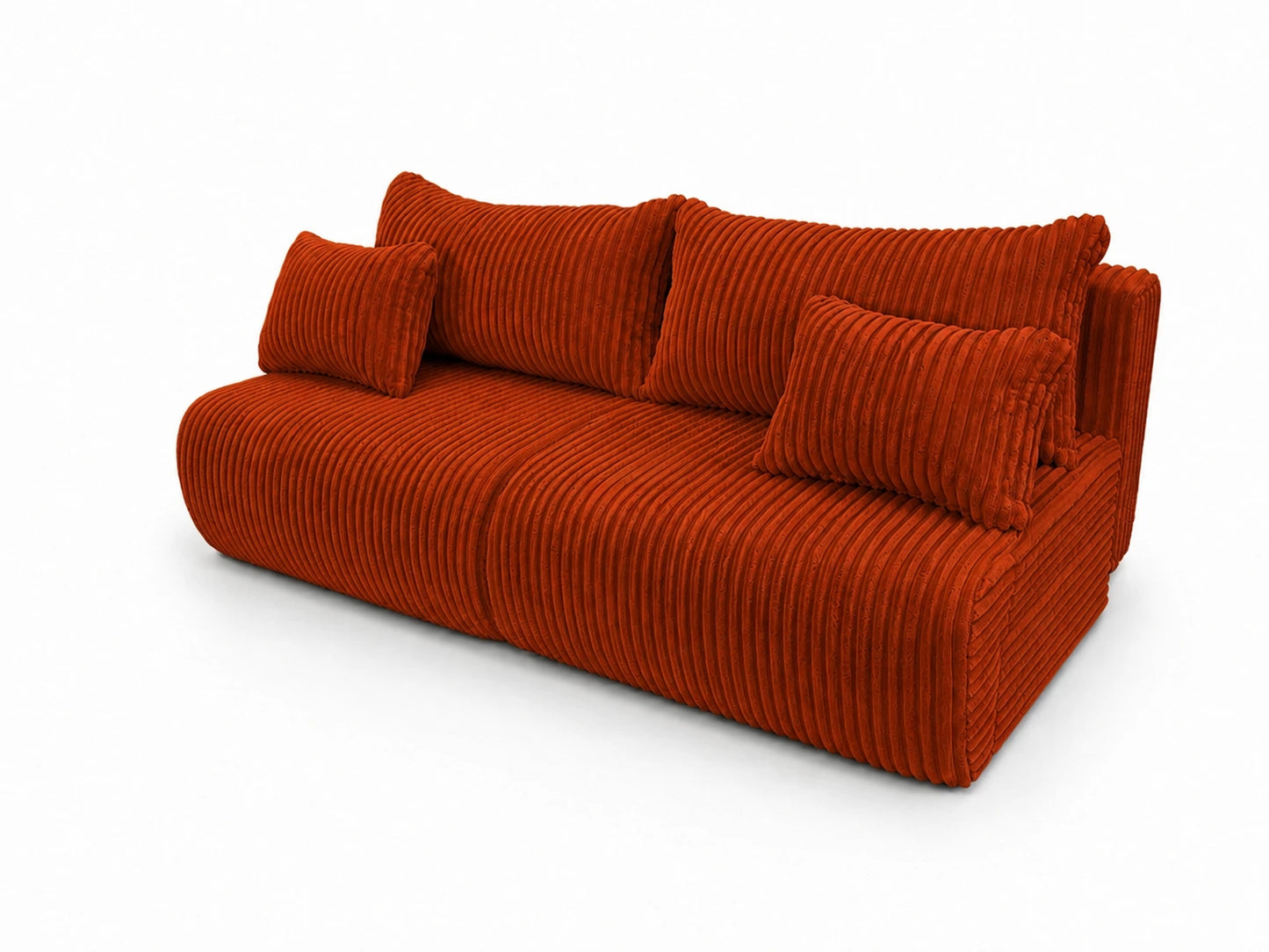 Sofa Loren 200 cm z funkcją spania – gruby sztruks Ambience