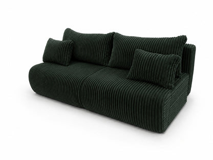 Sofa Loren 200 cm z funkcją spania – gruby sztruks Ambience