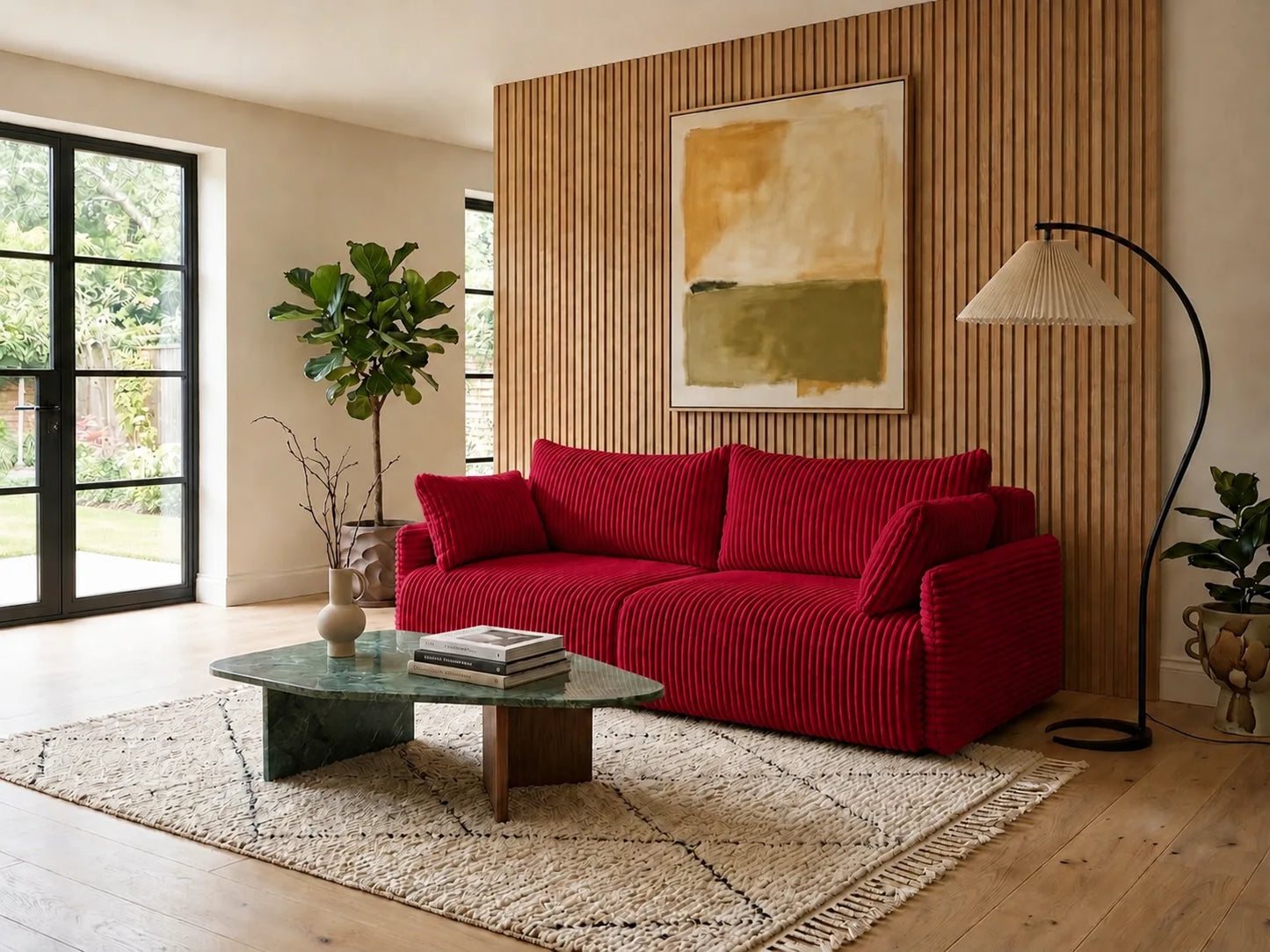 Sofa Lulu rozkładana z pojemnikiem na pościel – 220 cm