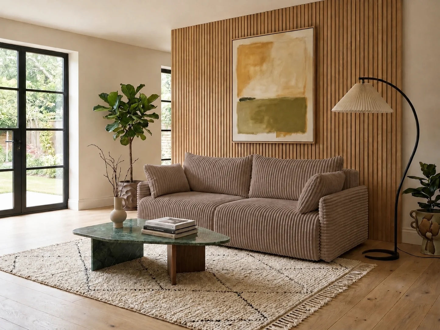 Sofa Lulu rozkładana z pojemnikiem na pościel – 220 cm